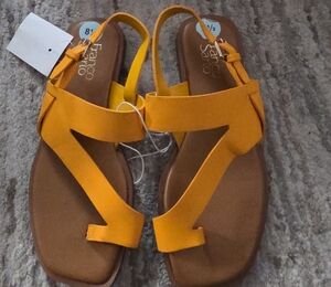 Franco Sarto Women's Bright Yellow Sandals